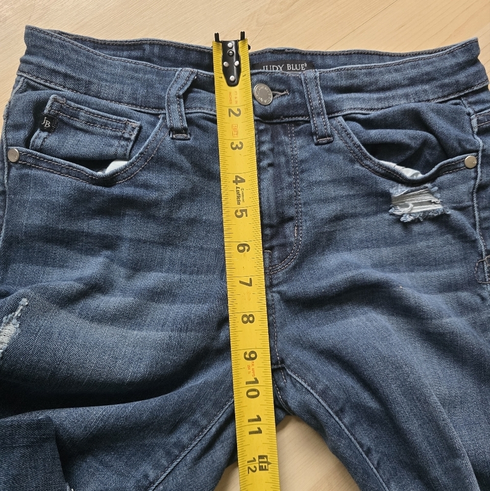 Judy Blue Distressed Skinny Jeans Size 7/28 - Picture 11 of 15